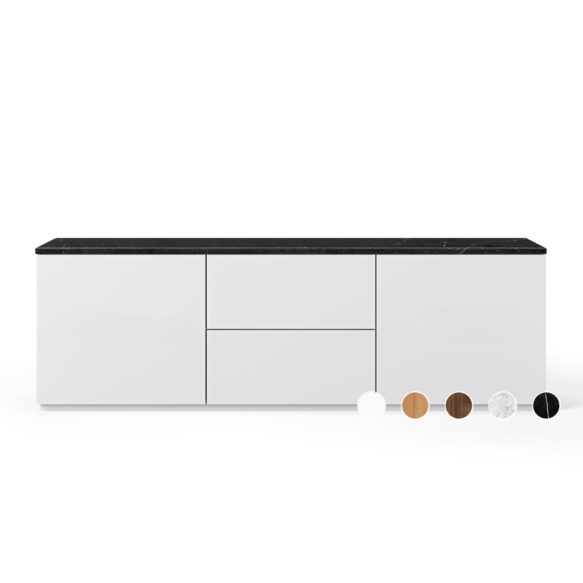 TemaHome »Join« Lowboard - 180L1 Marmor Schwarz