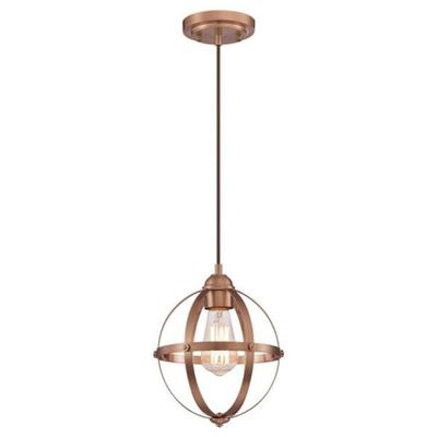 Westinghouse 63621 - 1 Light Washed Copper Finish Mini Pendant Light Fixture (1LT Pend Washed Copper)