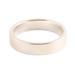 Simple Etude,'High-Polish Sterling Silver Band Ring from India'