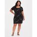 Torrid Dresses | Black Marble Challis T-Shirt Dress | Color: Black | Size: 3x