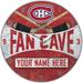 WinCraft Montreal Canadiens Personalized 14'' Round Wall Clock