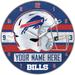 WinCraft Buffalo Bills Personalized 14'' Round Wall Clock