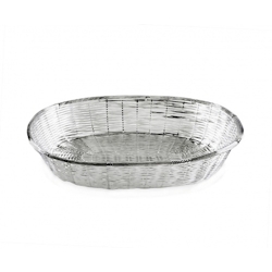 EDZARD Korb Brotkorb Dekokorb Basket, edel versilbert, anlaufgeschützt, 21 x 30 cm Image