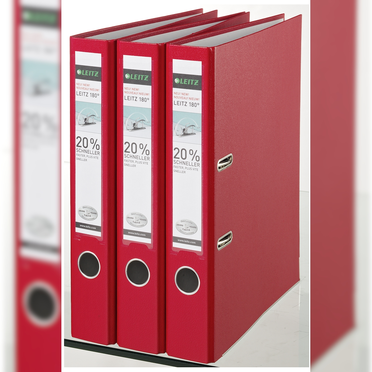 Leitz Ordner 180° 1015 DIN A4 rot Image