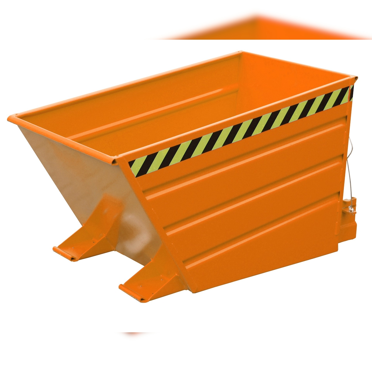 Bauer Kippbehälter VD 800 lackiert RAL2000 Gelborange Stapler Anbaugerät Image