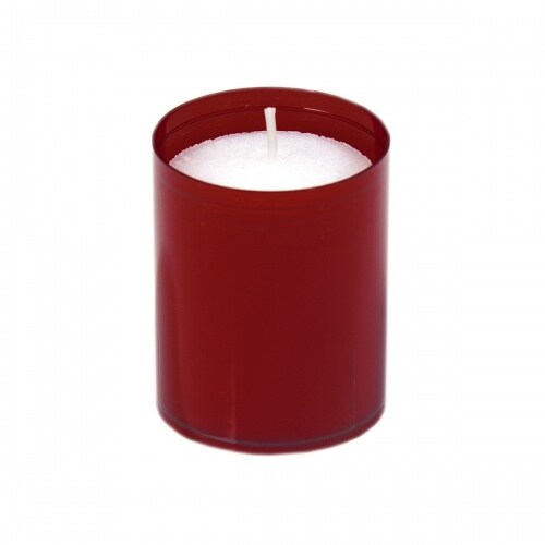 Sovie CANDLES Refill Kerzen in Bordeaux 24 Stück im Tray - Brenndauer ca. 24 Stunden Image