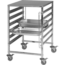 Saro Regalwagen Mit Edelstahlarbeitsfläche Modell Noel, Maße: B 595 X T 670 X H 1025 Image