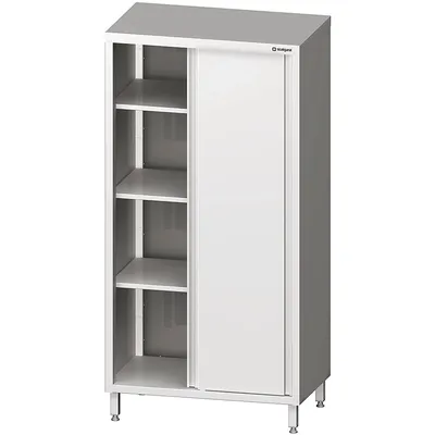 Stalgast Edelstahl Hochschrank mit Schiebetüren, 800x600x2000 mm, verschweißt Image