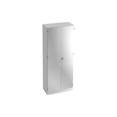 Hammerbacher Garderobeschrank Solid 5OH BxTxH 80x42x200,4cm Griff SG Weiß/Silber Image
