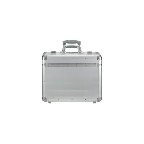 Alumaxx Pilotenkoffer Trolley Business Koffer Aktenkoffer Rollen silber 45162