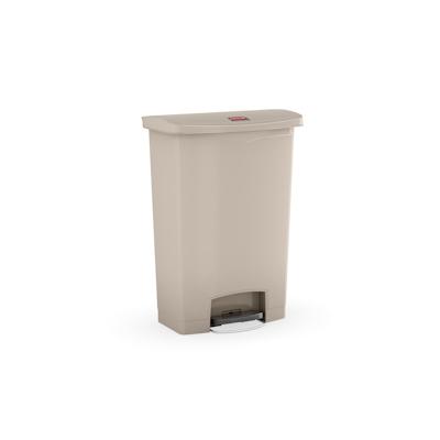 Gastronoble Rubbermaid Slim Jim Front Step Pedaleimer beige 90L