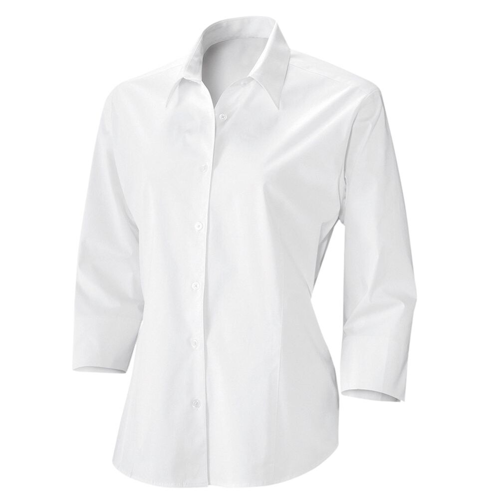 Exner Bluse tailliert 3/4-Arm Farbe weiß Größe 48 Image