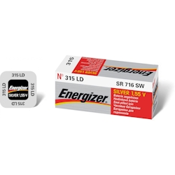 Energizer Silberoxid LD Uhrenbatterie 315-SR67-SR716SW - 1er Miniblister Image