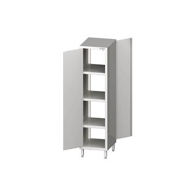 Stalgast Edelstahl Durchreiche-Hochschrank mit Flügeltüren, 600x500x2000 mm, verschweißt Image