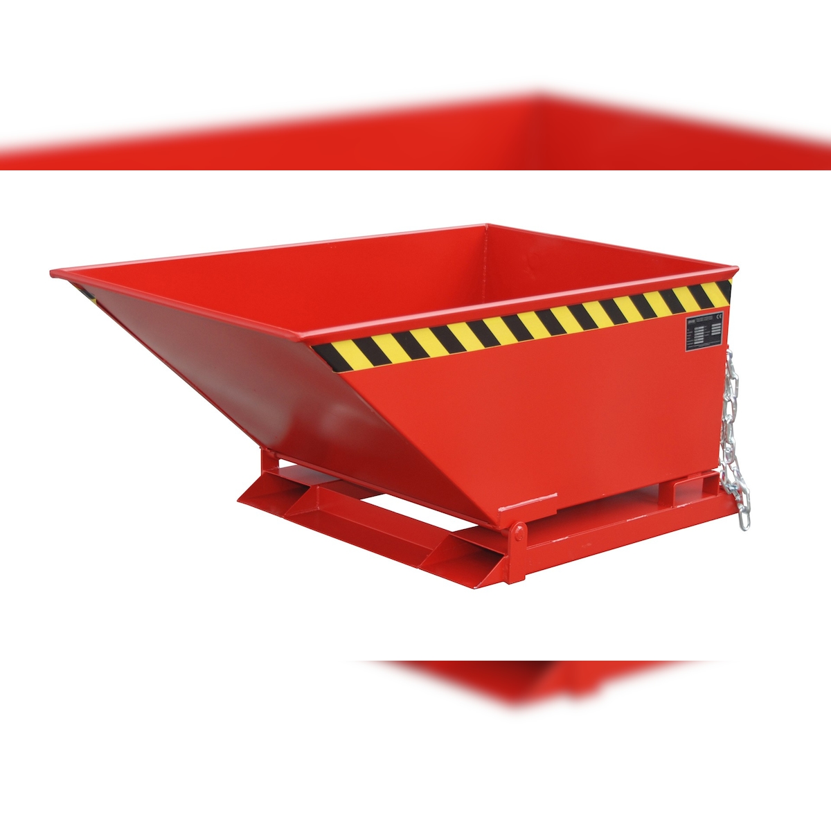 Bauer Kippmulde Kipper KN 400 lackiert RAL3000 Feuerrot Stapler Anbaugerät Image