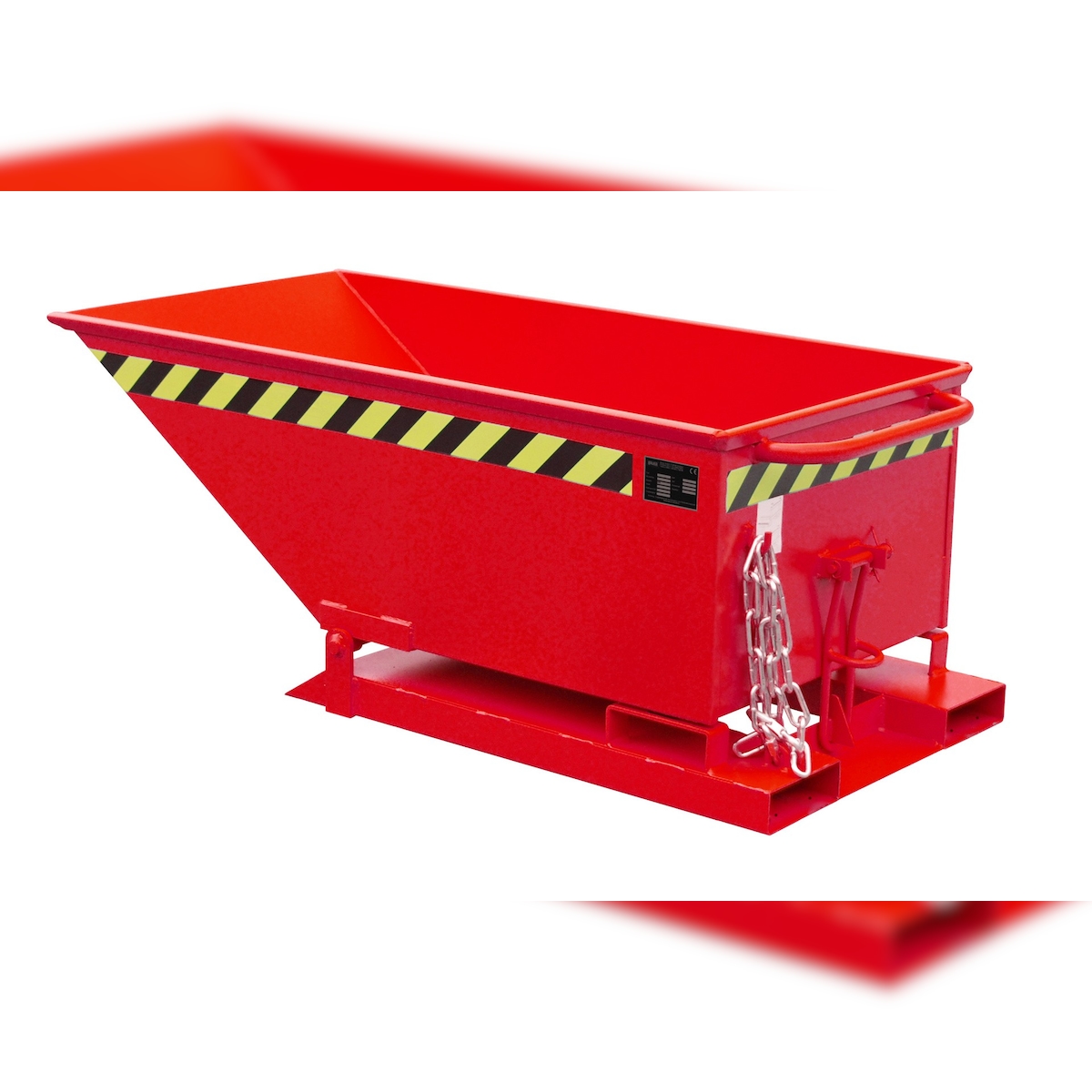 Bauer Kippmulde Kipper KN 250 lackiert RAL3000 Feuerrot Stapler Anbaugerät Image