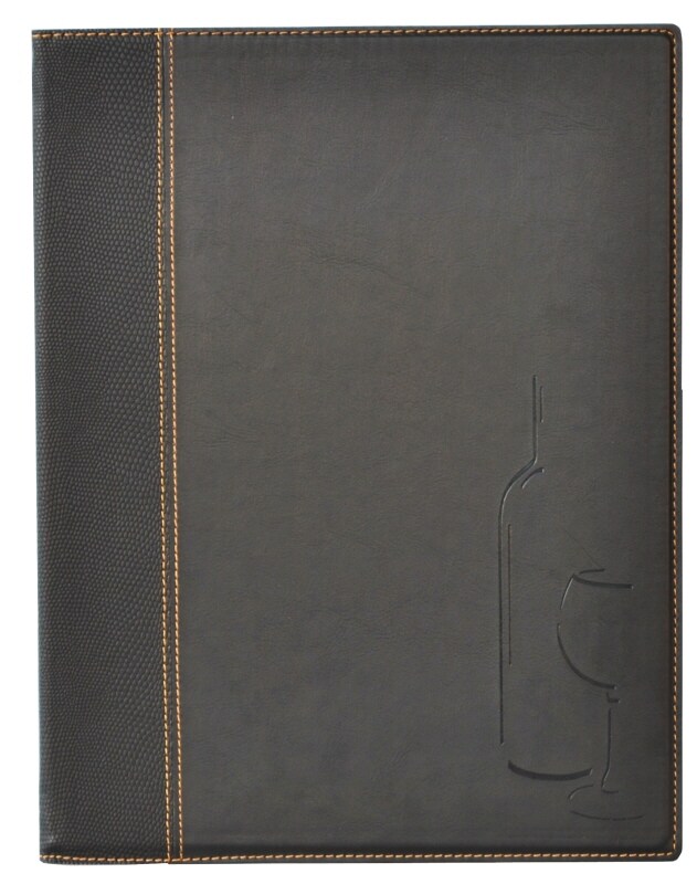 Contacto Weinkarte DIN A4, schwarz Image