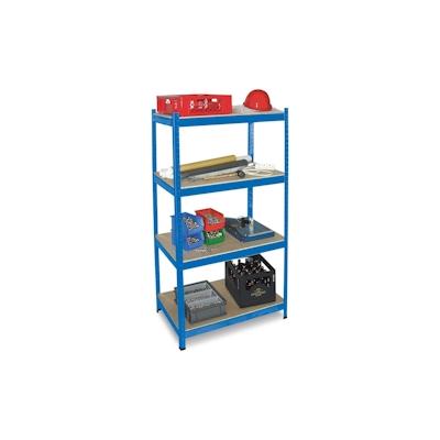 BRB Schwerlastregal, blau, Stecksystem, HxBxT 1800x900x500 mm, 4 Böden Image