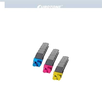 3x Eurotone Toner Alternative für Utax 654510011 Cyan 654510014 Magenta 654510016 Gelb Image