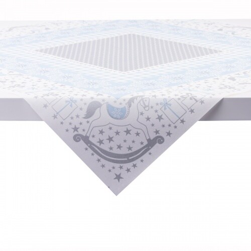 Sovie HORECA Tischdecke Calypso in Silber-Blau aus Linclass® Airlaid 80 x 80 cm, 20 Stück - Weihnachten Image