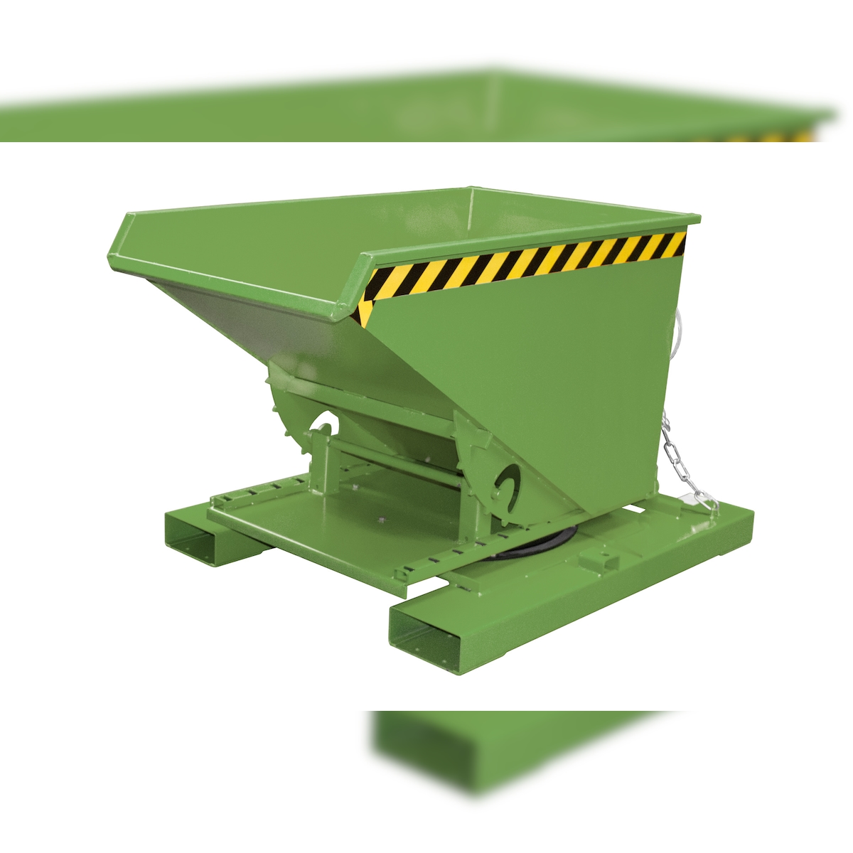 Bauer Spänebehälter S3S 300 lackiert RAL6011 Resedagrün Stapler Anbaugerät Image