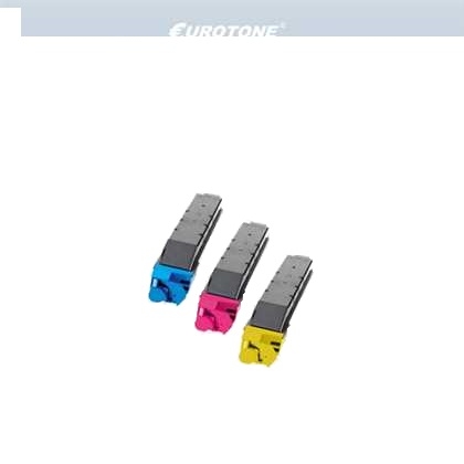 3x Eurotone Toner Alternative für Kyocera TK-8705C Cyan TK-8705M Magenta TK-8705Y Gelb Image