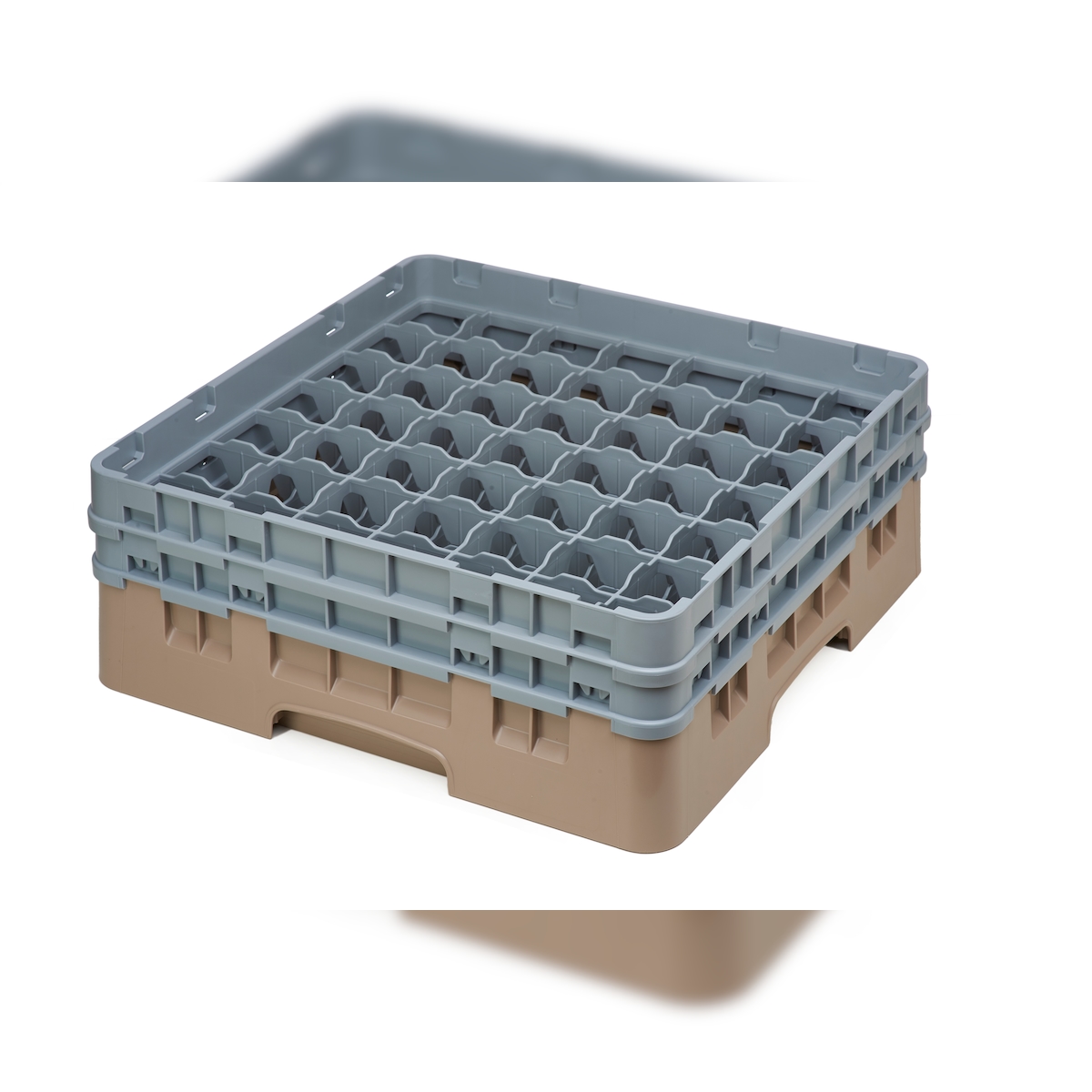 Cambro Gläserspülkorb beige mit 49 Fächern max Glashöhe 13,3cm Image