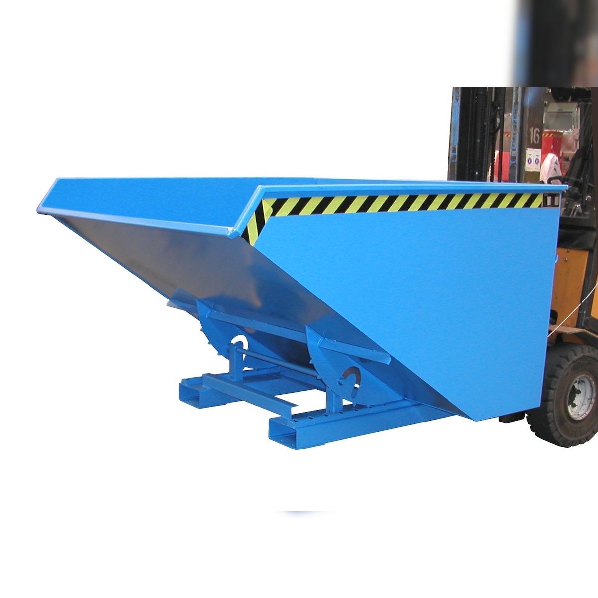 Bauer Kippbehälter EXPO 1200 lackiert RAL5012 Lichtblau Stapler Anbaugerät Image