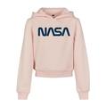 Mister Tee Kinder Kids NASA Cropped Hoody 122/128 pink