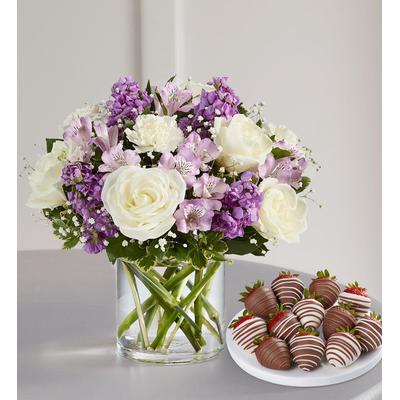 1-800-Flowers Flower Delivery Lovely Lavender Medley W/ Strawberries Large | Happiness Delivered To Their Door