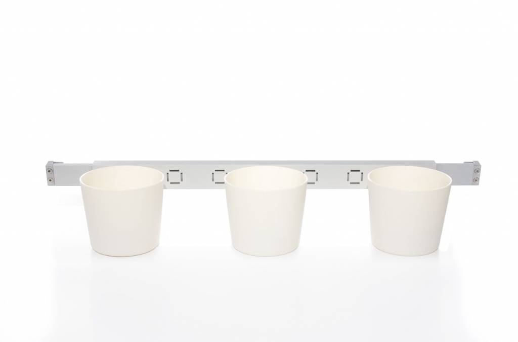 Home & Garden Kräuter- und Pflanzenleiter für Fenster von 72,5 bis111,5cm weiss 200240201-HE Image