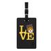 Black Lehigh Mountain Hawks Love Bag Tag