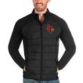 Men's Antigua Black Louisville Cardinals Altitude Full-Zip Jacket