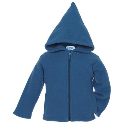Reiff - Kid's Wollfleecekapuzenjacke - Merinohoodie Gr 86/92 blau