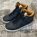 Nike Shoes | Black And Yellow Gold Nike Dunk Sneakers Euc 7.5 | Color: Black/Gold | Size: 7.5