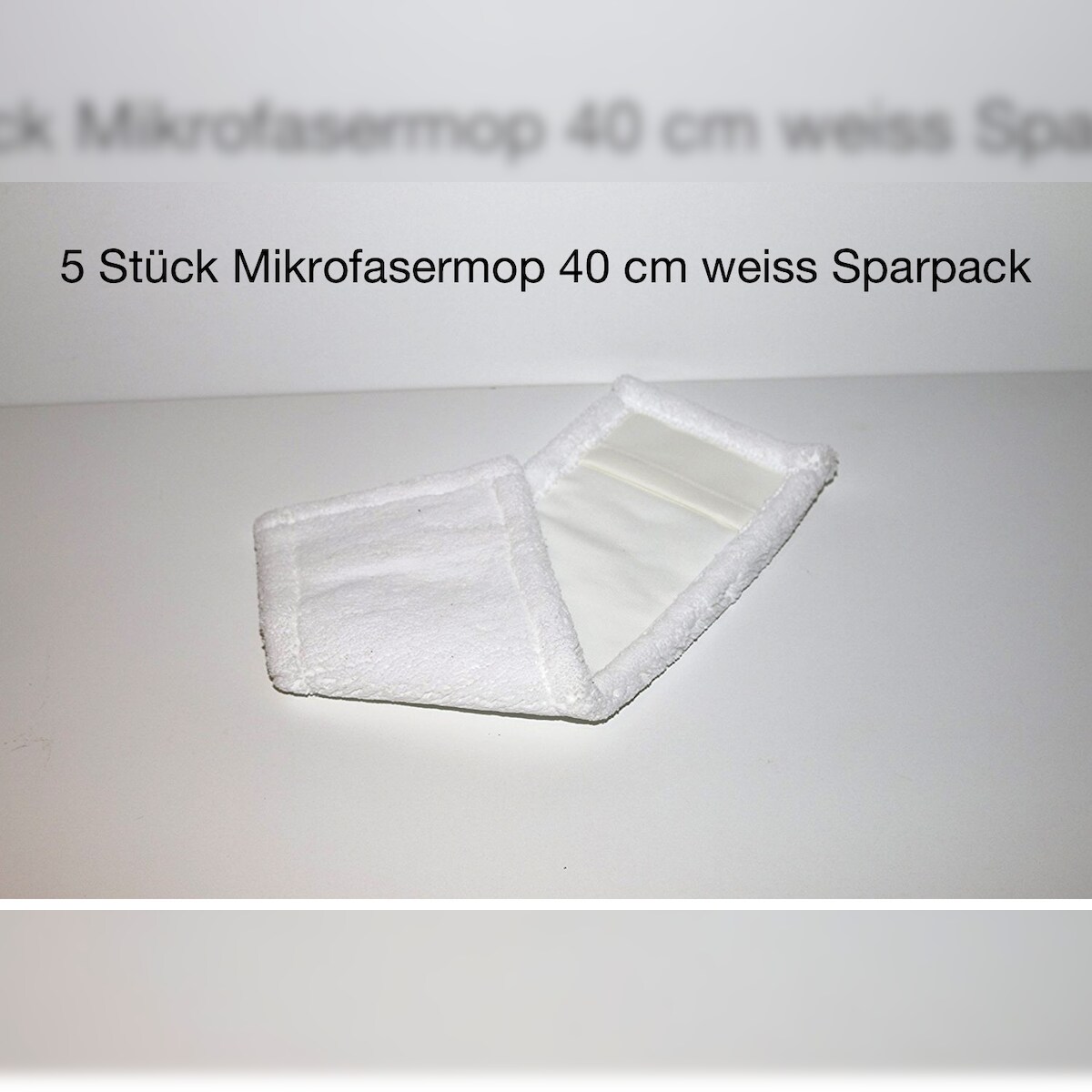 CleanSV® Microfasermop Profi 40 cm weiss 5 Stück Sparpack Image