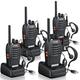 eSynic Walkie Talkies 4Pcs Professional Best Walkie Talkies- 2 Way Radio Long Range Rechargeable Walkie Talkies for Adult With Original Earpieces &16CH Single Band Supports VOX Function etc