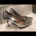 J. Crew Shoes | 7.5 Metallic Silver Jcrew Leather Pumps | Color: Silver | Size: 7.5