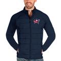 Men's Antigua Navy Columbus Blue Jackets Altitude Full-Zip Jacket