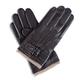 YISEVEN Men's Winter Lambskin Leather Gloves Cashmere Lined TouchscreenThree Points and Buckle Belt Slim Hand Warm Heated Dress Driving Motorcycle Xmas Gifts, Brown 8.5"/S