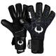 Renegade GK Eclipse Helix Professional Goalie Gloves | 4mm EXT Contact Grip & Breathaprene | Black & White Football Goalkeeper Gloves (Size 9, Youth-Adult, Negative Cut, Level 5)