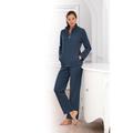 Hutschreuther Fleece-Homesuit, 46 - Tintenblau, Damen, aus Polyester