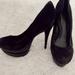 Jessica Simpson Shoes | Black Velvet High Heels | Color: Black | Size: 7.5