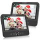 FANGOR 7.5’’ Dual Car DVD Player, Headrest Video Player with Two Screens, Supported USB/SD/MMC Card Readers, Last Memory and Regions Free