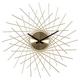 Acctim 'Lohne' Design Spoke Style Metal Wall Clock In Brass Finish 49cm