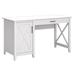 Bush Furniture Key West 54W Computer Desk w/ Storage in Pure White Oak - KWD154WT-03