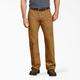 Dickies Men's Relaxed Fit Duck Carpenter Pants - Rinsed Brown Size 40 32 (DU250)