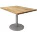 3' x 4' Solid Wood Add-On Conference Table with Disc Base