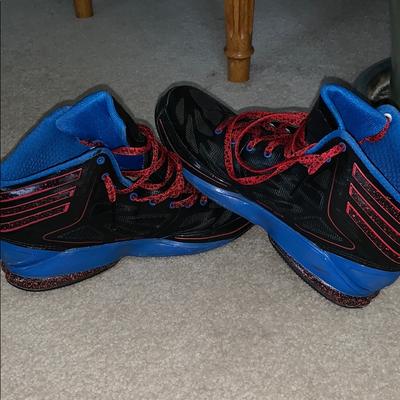 Adidas Shoes | Adidas Crazy Light Basketball Shoes | Color: Black/Blue | Size: 7