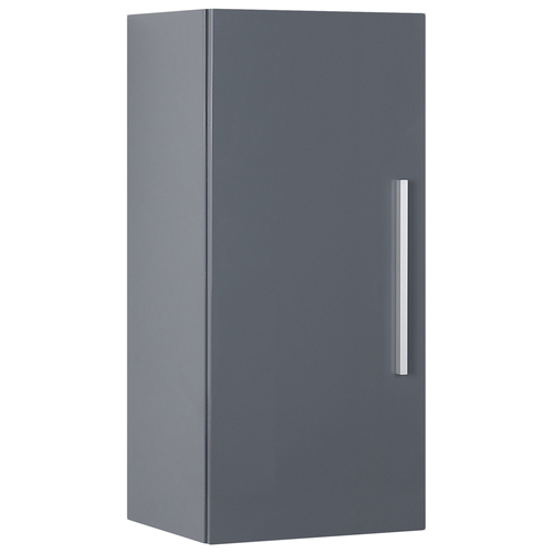 Hängeschrank Grau MDF Platte Aluminium 88 x 40 x 35 cm Modern Dekorativ Praktisch Viel Stauraum Badezimmer